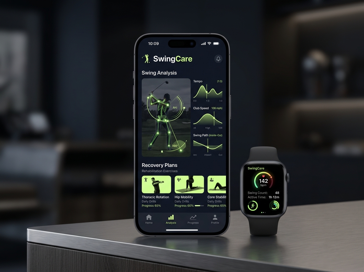SwingCare Screenshot Mockup